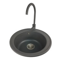 pachet chiuveta rotunda granit bucatarie mixxus gray sifon complet inclus  baterie mixxus sus-011 gray imagen 31_0_
0