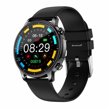 Ceas Smartwatch V23, Display 1.3 inch IPS color, Touch Screen, Compatibil cu Android, iOS, Monitorizare Ritm Cardiac, Tensiune Arteriala, Pedometru, Masurarea Oxigenului din Sange, Rezistent la Apa IP67, Mod Sport Smartic®, negru Ceas Smartwatch V23, Display 1.3 inch IPS color, Touch Screen, Compatibil cu Android, iOS, Monitorizare Ritm Cardiac, Tensiune Arteriala, Pedometru, Masurarea Oxigenului din Sange, Rezistent la Apa IP67, Mod Sport Smartic®, negru