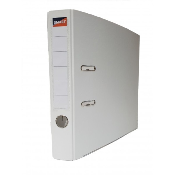 Biblioraft plastifiat SMART 5cm Alb A4