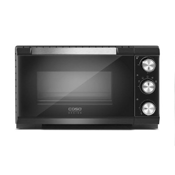 Cuptor electric Caso Germany, TO20, cu rotisor, capacitate 20 L, temperatura maxima 230°, 5 functii, interior usor de curatat, lumina interioara, 1500 W, negru Cuptor electric Caso Germany, TO20, cu rotisor, capacitate 20 L, temperatura maxima 230°, 5 functii, interior usor de curatat, lumina interioara, 1500 W, negru