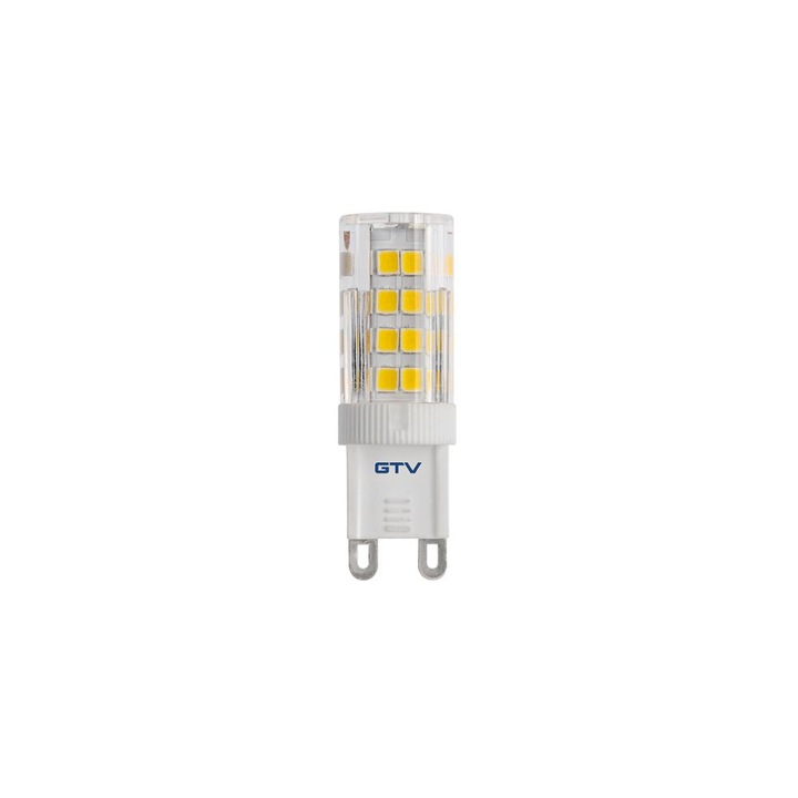 LED Крушка GTV, чип SMD 2835, G9, 3.5 W, 3000 К, 320 lm, 360°