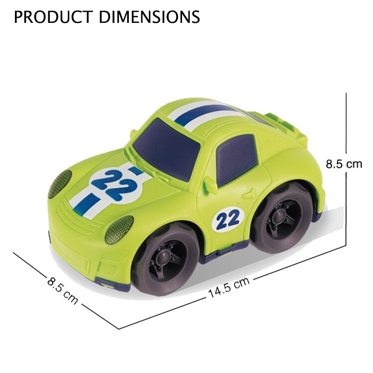 Masina frictiune Car Fun, Lumini si sunete, 18M+, Verde