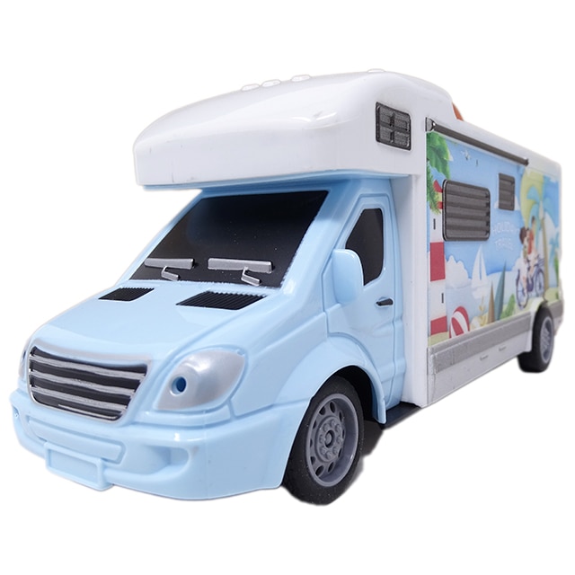 Autorulota de Jucarie din Plastic cu Telecomanda cu Functii Complete SALAMANDRA KIDS®, Alb/Albastru