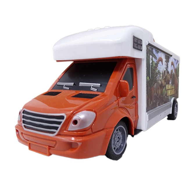 Autorulota de Jucarie din Plastic cu Telecomanda cu Functii Complete SALAMANDRA KIDS®, Alb/Maro