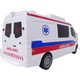 Пластмасова кола играчка SALAMANDRA KIDS® с дистанционно управление с пълни функции, бяло/червено