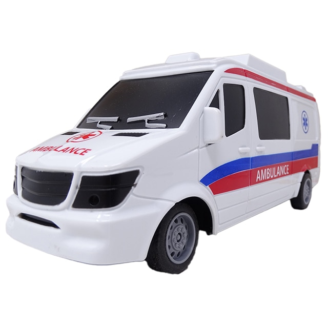 Autorulota de Jucarie din Plastic cu Telecomanda cu Functii Complete SALAMANDRA KIDS®, Alb/Rosu