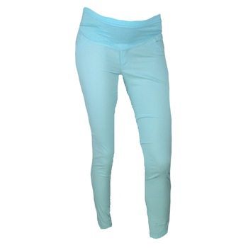 Pantaloni casual pentru gravide New Star NWS5T, Turcoaz, S Pantaloni casual pentru gravide New Star NWS5T, Turcoaz, S