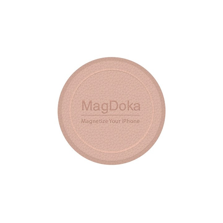 Mагнитен диск SwitchEasy MagDoka Mounting Disc, за кейсове и смартфони, съвместим с MagSafe аксесоари, розов