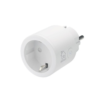 Comutator de alimentare SH-P01 DELTACO SMART HOME, WiFi 2.4GHz, 1xCEE 7/3, 10A, timer, alb Comutator de alimentare SH-P01 DELTACO SMART HOME, WiFi 2.4GHz, 1xCEE 7/3, 10A, timer, alb