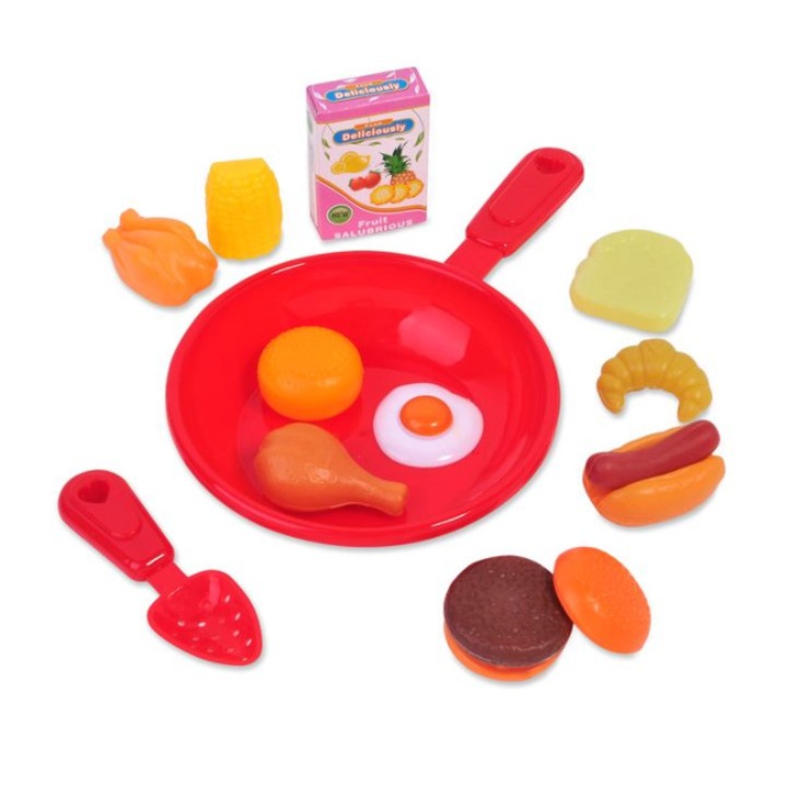 Set de jucarie, tigaie cu accesorii, multicolor