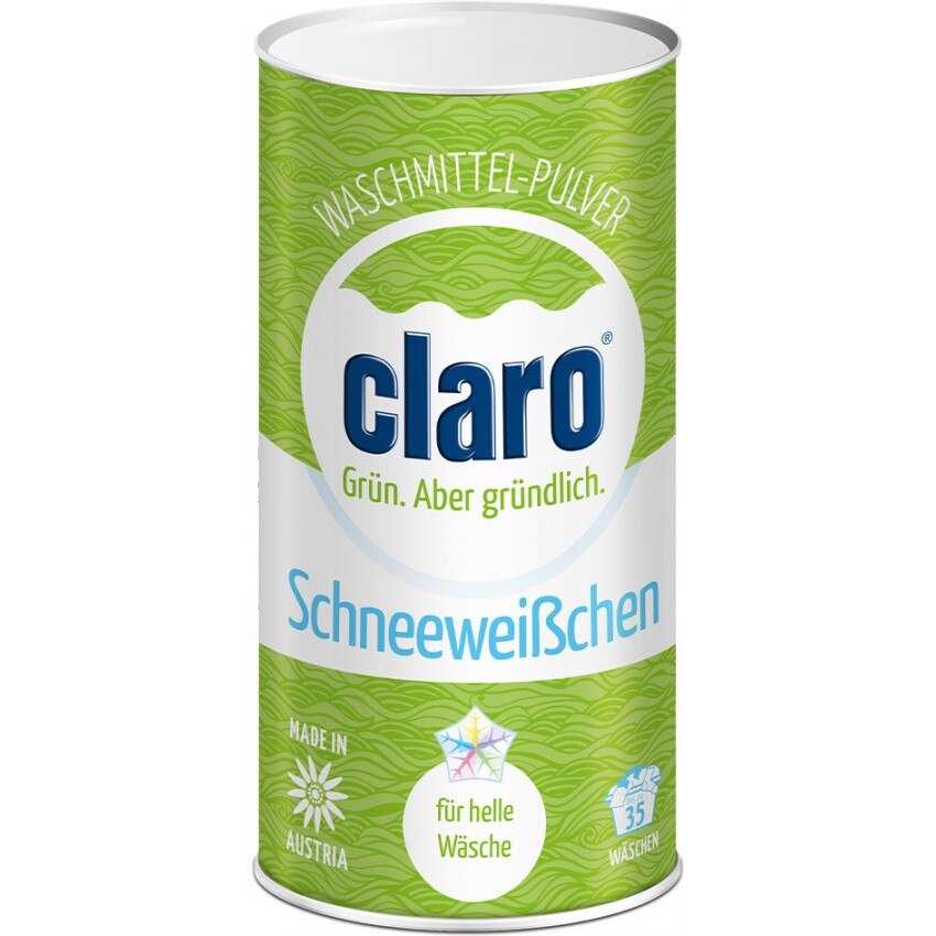 Detergent ecologic, pulbere, "alba ca zapada", pentru haine deschise la culoare, Claro, 1 kg