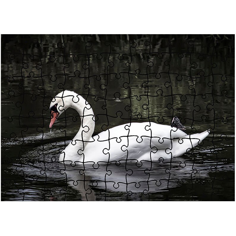 Puzzle Heartwork 96 piese, Lebada japoneza, Latime 40,5 cm x Inaltime 28,5 cm