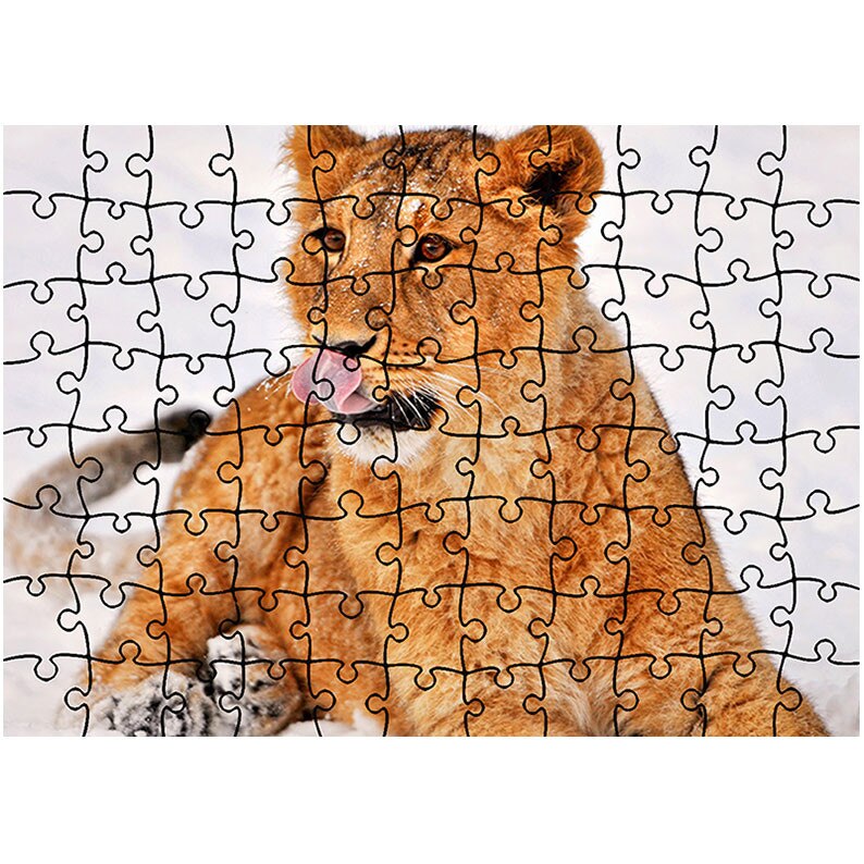 Puzzle Heartwork 96 piese, Pui de leu, Latime 40,5 cm x Inaltime 28,5 cm