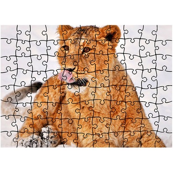 Puzzle Heartwork 96 piese, Pui de leu, Latime 40,5 cm x Inaltime 28,5 cm Puzzle Heartwork 96 piese, Pui de leu, Latime 40,5 cm x Inaltime 28,5 cm