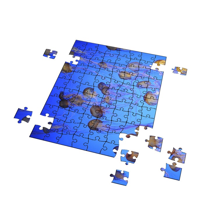 Puzzle Heartwork 96 piese, Multe meduze, Latime 40,5 cm x Inaltime 28,5 cm