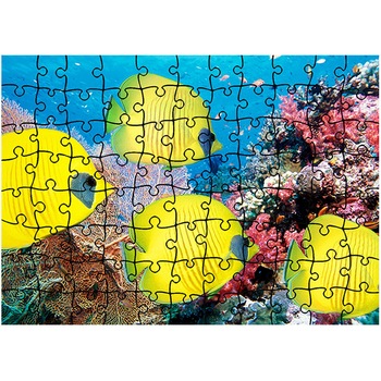 Puzzle Heartwork 96 piese, Pesti galbeni, Latime 40,5 cm x Inaltime 28,5 cm Puzzle Heartwork 96 piese, Pesti galbeni, Latime 40,5 cm x Inaltime 28,5 cm