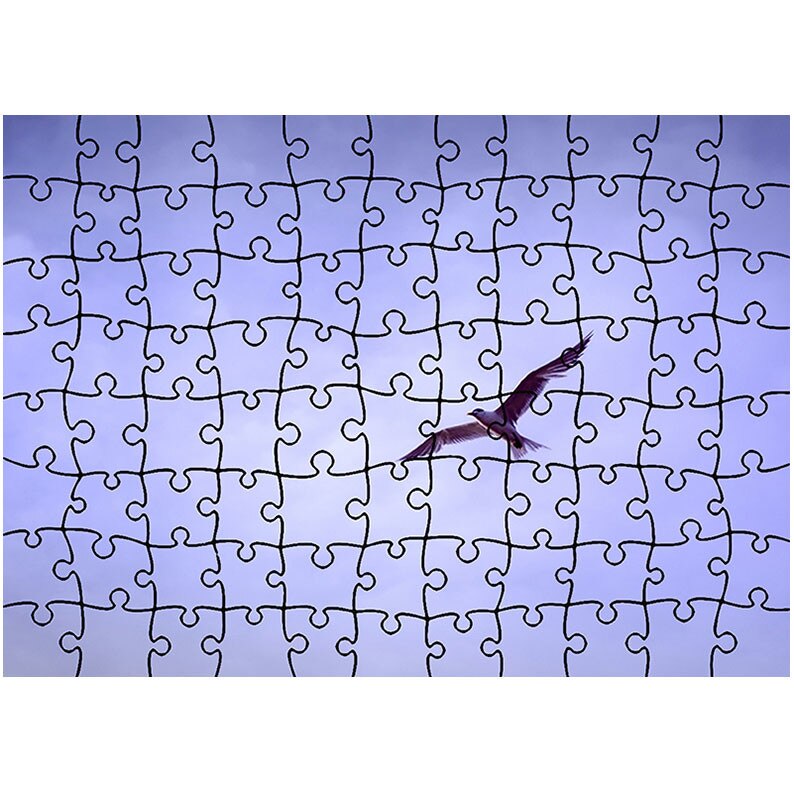 Puzzle Heartwork 96 piese, Pasare in apa, Latime 40,5 cm x Inaltime 28,5 cm