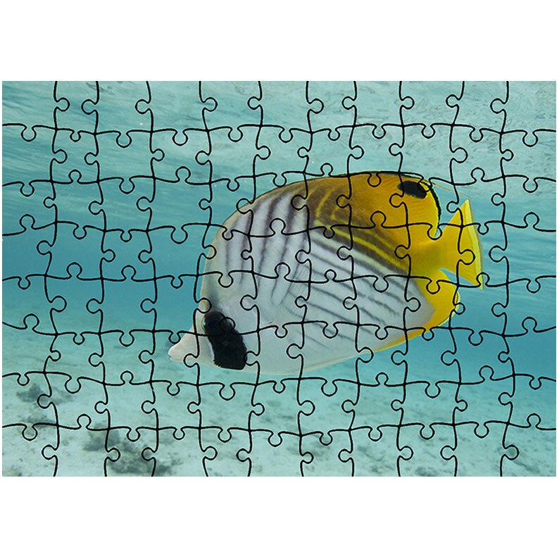 Puzzle Heartwork 96 piese, Pestisor exotic, Latime 40,5 cm x Inaltime 28,5 cm
