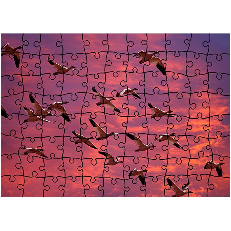 Puzzle Heartwork 96 piese, Pasari migratoare, Latime 40,5 cm x Inaltime 28,5 cm