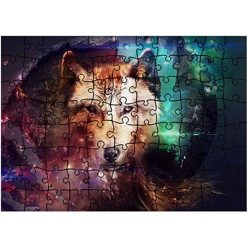 Puzzle Heartwork 96 piese, Lupul magic, Latime 40,5 cm x Inaltime 28,5 cm