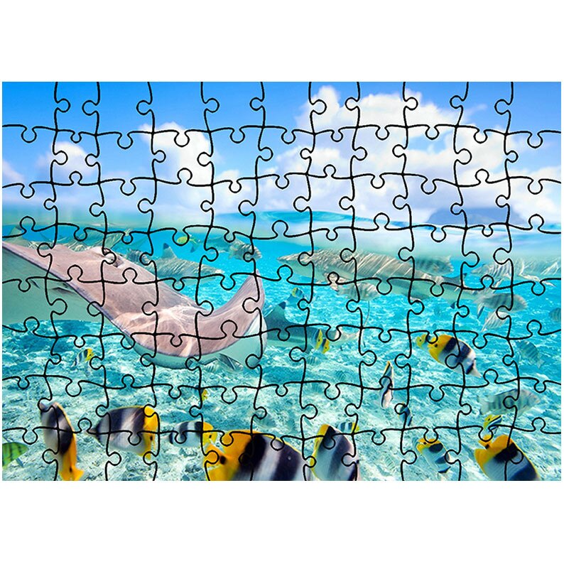 Puzzle Heartwork 96 piese, Viata tropicala subacvatica, Latime 40,5 cm x Inaltime 28,5 cm