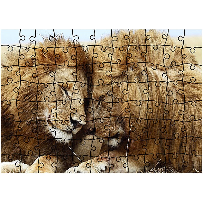 Puzzle Heartwork 96 piese, Doi lei prieteni, Latime 40,5 cm x Inaltime 28,5 cm