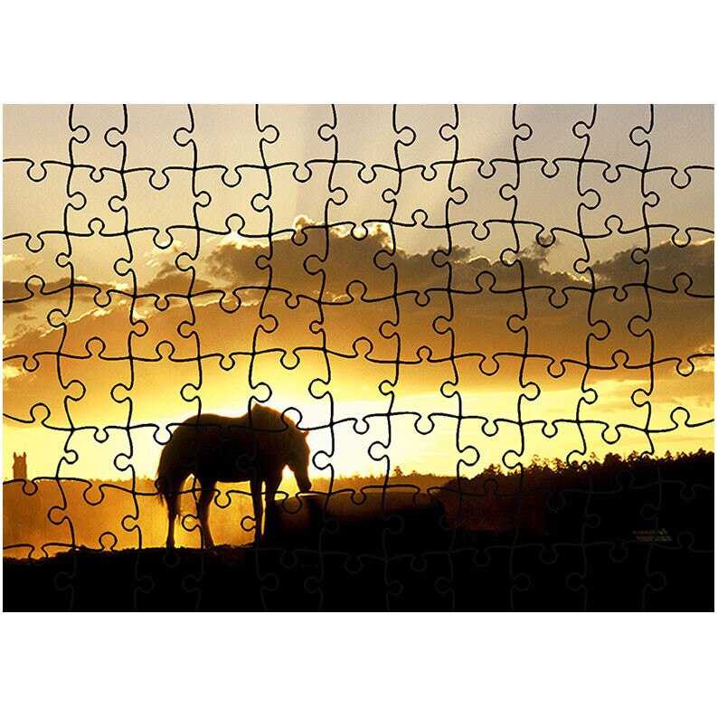 Puzzle Heartwork 96 piese, Apus la ferma, Latime 40,5 cm x Inaltime 28,5 cm