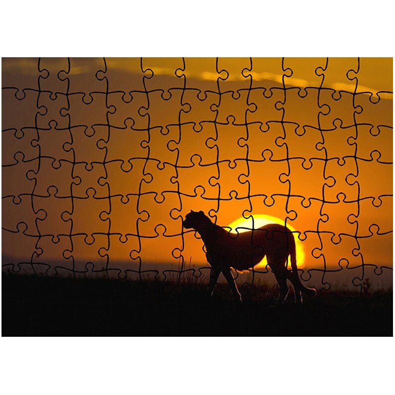 Puzzle Heartwork 96 piese, Animal salbatic, Latime 40,5 cm x Inaltime 28,5 cm