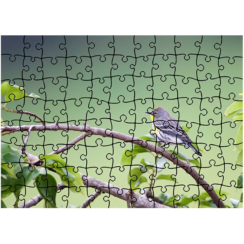 Puzzle Heartwork 96 piese, Pasare mica gri, Latime 40,5 cm x Inaltime 28,5 cm