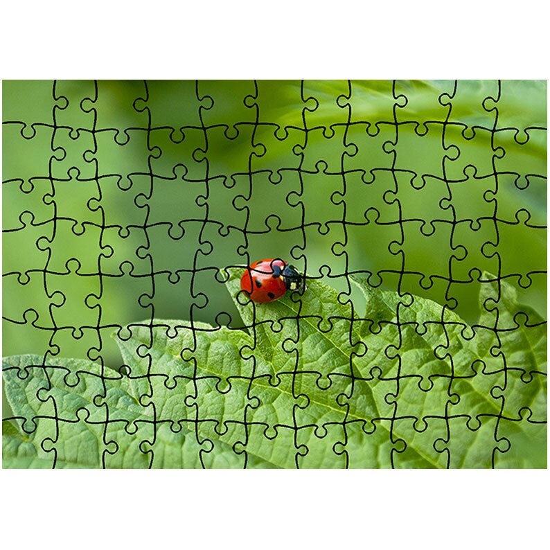 Puzzle Heartwork 96 piese, Buburuza mica, Latime 40,5 cm x Inaltime 28,5 cm