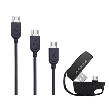 Set cablu de date/incarcare Avantree, microUSB/USB Set cablu de date/incarcare Avantree, microUSB/USB