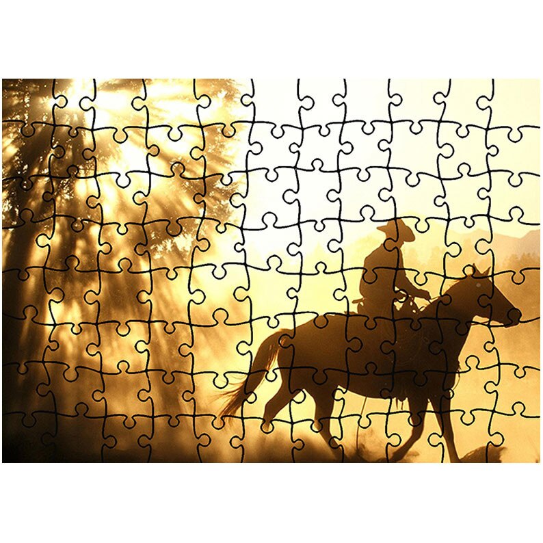 Puzzle Heartwork 96 piese, Calaret Texan, Latime 40,5 cm x Inaltime 28,5 cm