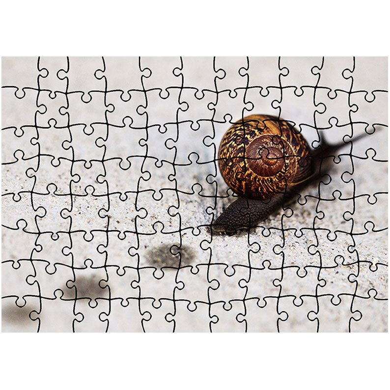 Puzzle Heartwork 96 piese, Urma de melc, Latime 40,5 cm x Inaltime 28,5 cm