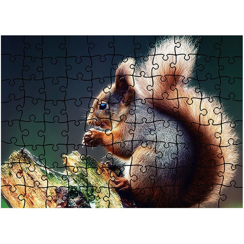 Puzzle Heartwork 96 piese, Veverita la joaca, Latime 40,5 cm x Inaltime 28,5 cm