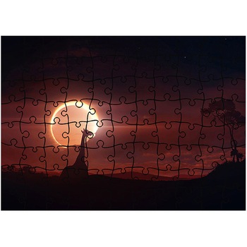Puzzle Heartwork 96 piese, Eclipsa in Africa, Latime 40,5 cm x Inaltime 28,5 cm Puzzle Heartwork 96 piese, Eclipsa in Africa, Latime 40,5 cm x Inaltime 28,5 cm