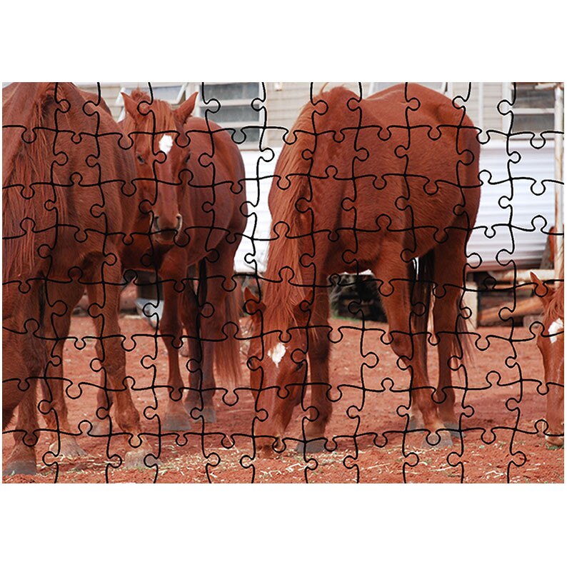 Puzzle Heartwork 96 piese, Cai la cina, Latime 40,5 cm x Inaltime 28,5 cm
