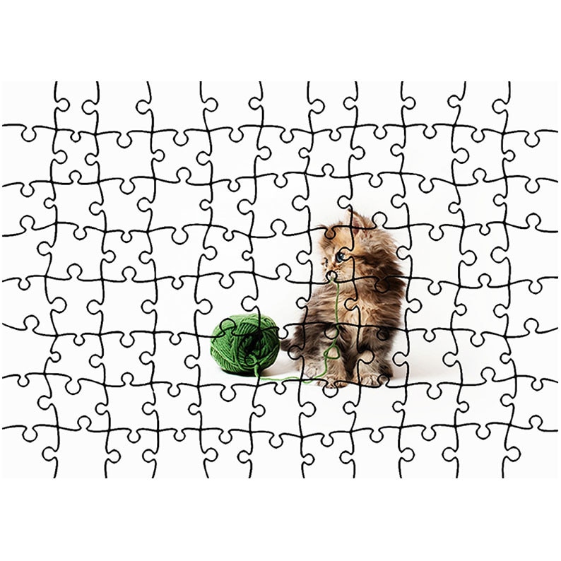 Puzzle Heartwork 96 piese, Pisica jucausa, Latime 40,5 cm x Inaltime 28,5 cm