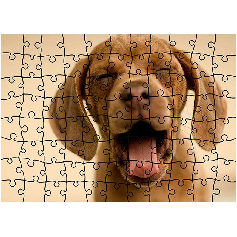 Puzzle Heartwork 96 piese, Catelus somnoros, Latime 40,5 cm x Inaltime 28,5 cm