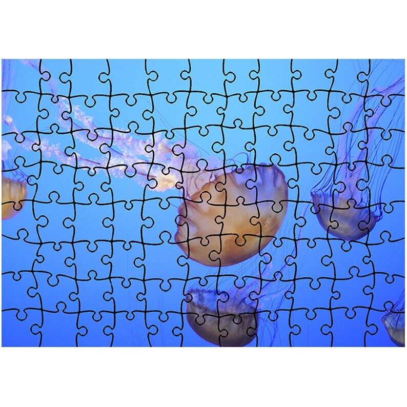 Puzzle Heartwork 96 piese, Meduze in ocean, Latime 40,5 cm x Inaltime 28,5 cm