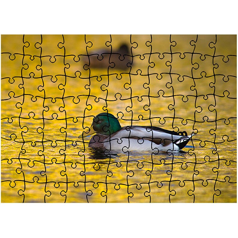 Puzzle Heartwork 96 piese, Rata pe lac la apus, Latime 40,5 cm x Inaltime 28,5 cm