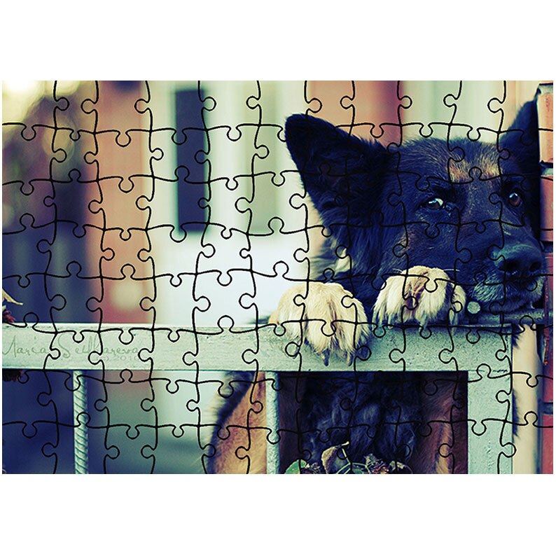 Puzzle Heartwork 96 piese, Ciobanesc german de paza, Latime 40,5 cm x Inaltime 28,5 cm