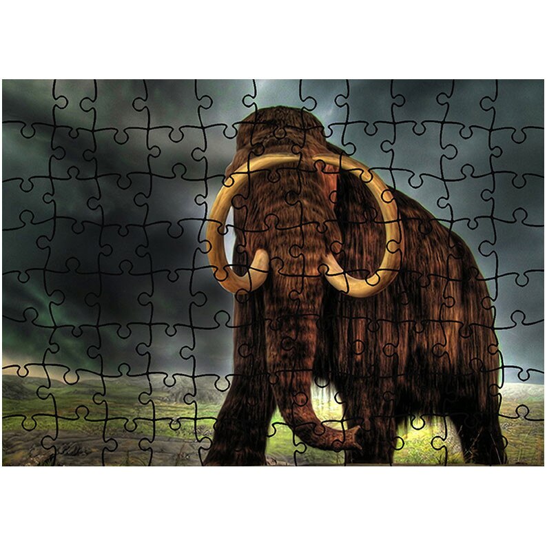 Puzzle Heartwork 96 piese, Mamut, Latime 40,5 cm x Inaltime 28,5 cm