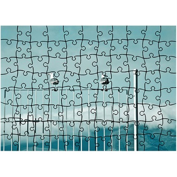 Puzzle Heartwork 96 piese, Pescarusi pe gard, Latime 40,5 cm x Inaltime 28,5 cm Puzzle Heartwork 96 piese, Pescarusi pe gard, Latime 40,5 cm x Inaltime 28,5 cm