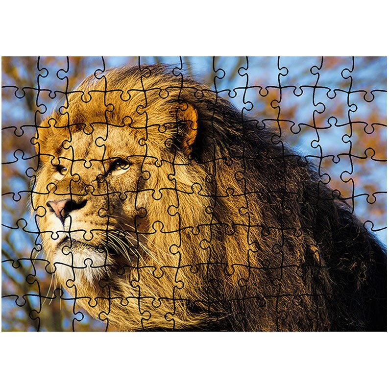 Puzzle Heartwork 96 piese, Leu la panda, Latime 40,5 cm x Inaltime 28,5 cm