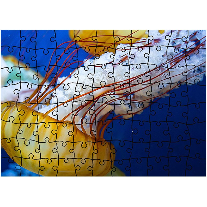 Puzzle Heartwork 96 piese, Meduza in marea japoneza, Latime 40,5 cm x Inaltime 28,5 cm