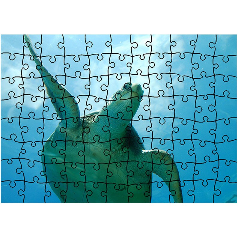 Puzzle Heartwork 96 piese, Broasca testoasa in ocean, Latime 40,5 cm x Inaltime 28,5 cm