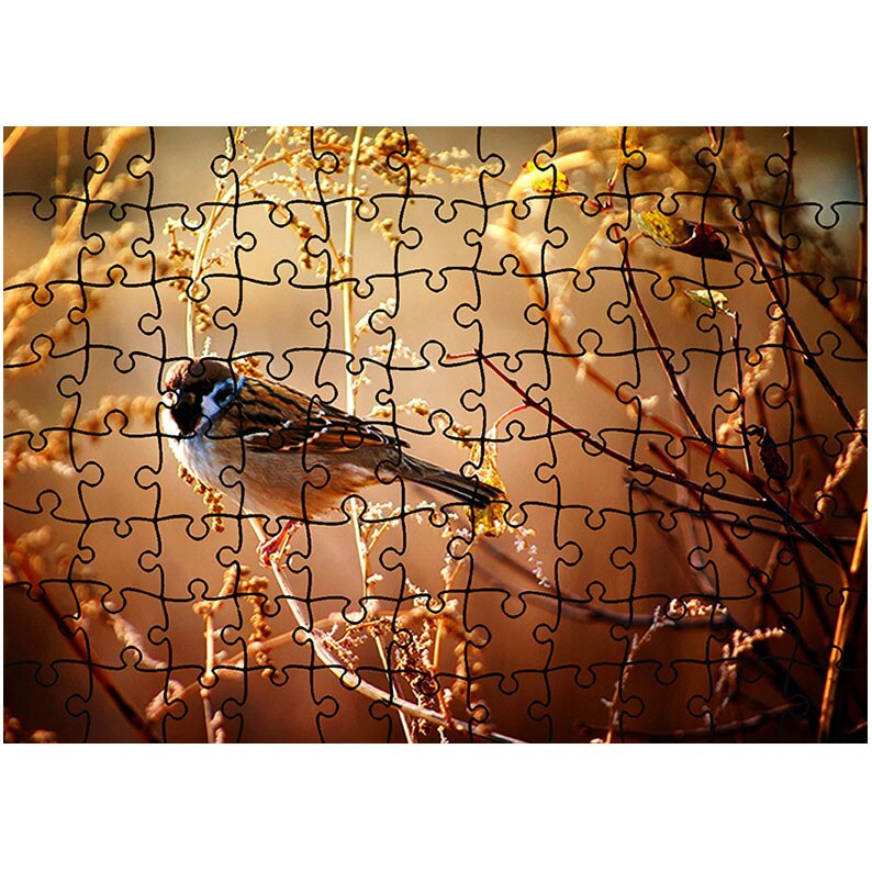 Puzzle Heartwork 96 piese, Pasare pe creanga, Latime 40,5 cm x Inaltime 28,5 cm