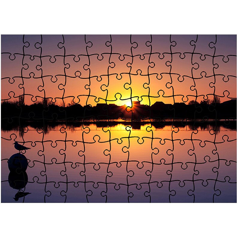 Puzzle Heartwork 96 piese, Pasare la apus, Latime 40,5 cm x Inaltime 28,5 cm