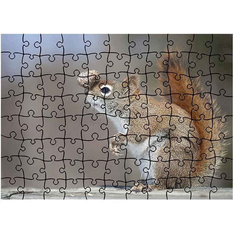 Puzzle Heartwork 96 piese, Veverita si aluna, Latime 40,5 cm x Inaltime 28,5 cm