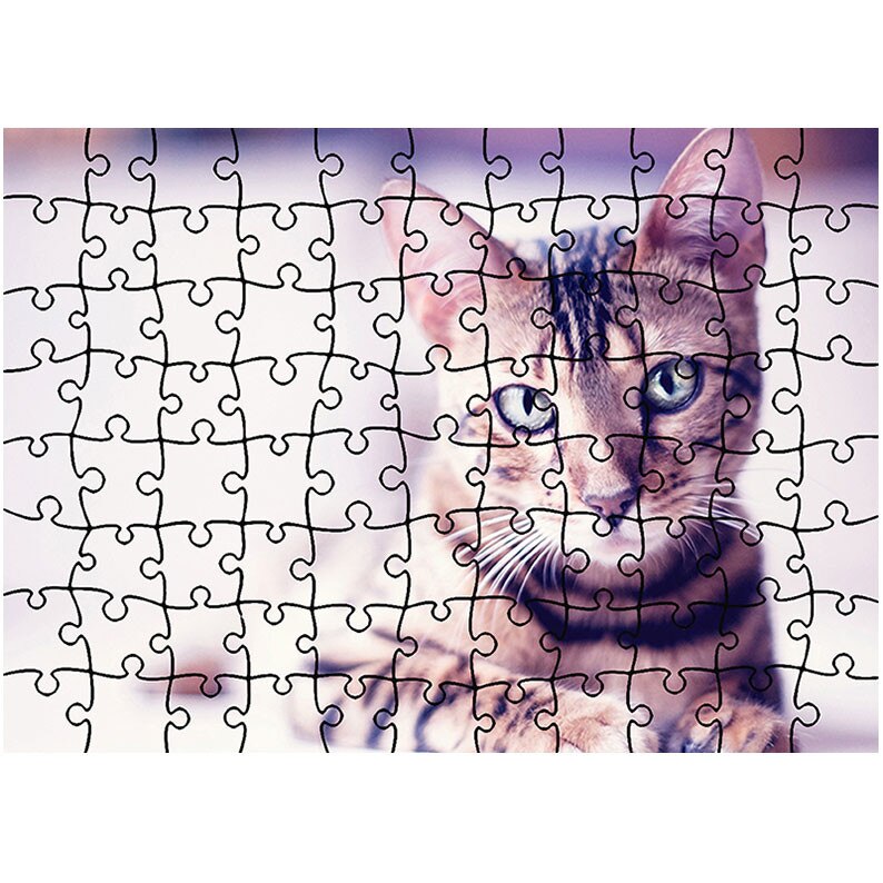Puzzle Heartwork 96 piese, Pisica se uita la tine, Latime 40,5 cm x Inaltime 28,5 cm